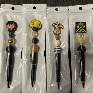 Harry Potter Character Bead Pen Set of 4